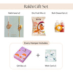 Sunshine Bloom Set Of 2 Rakhi Gift Set Nestasia