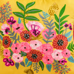 Sunshine Bouquet Embroidered Cushion Cover 40x40cm Nestasia