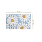 Supersoft Cotton Roseate Anti Slip Floor Mat Blue 85x52cm Nestasia