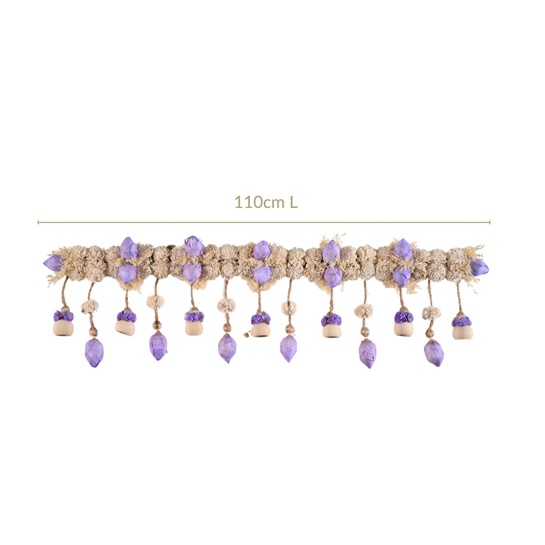 Sustainable Bandarwal With Sola Flower Lavender Nestasia