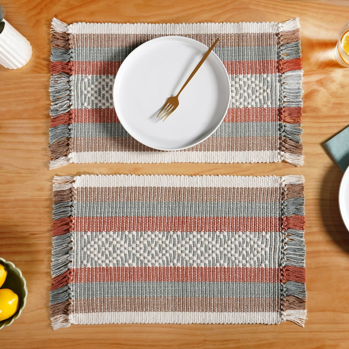 Sustainable Cotton Placemat Set Of 6 Nestasia