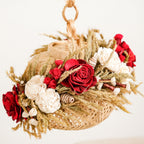 Sustainable Floral Lantern Red Nestasia