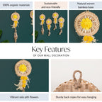 Real Dried Flowers Wall Decor Set Of 4 Nestasia