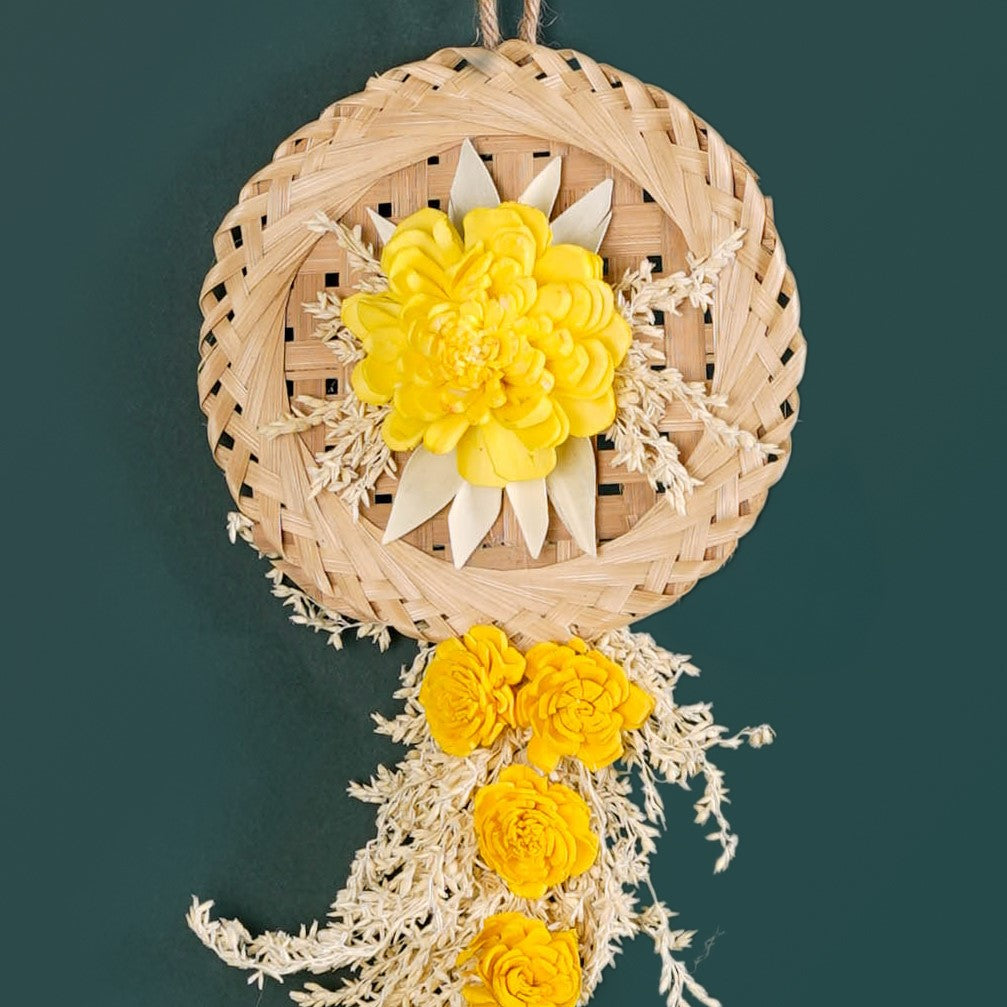 Real Dried Flowers Wall Decor Set Of 4 Nestasia