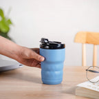 Brewster Easy Sip Copper Insulated Travel Mug Azure Blue 350ml Nestasia