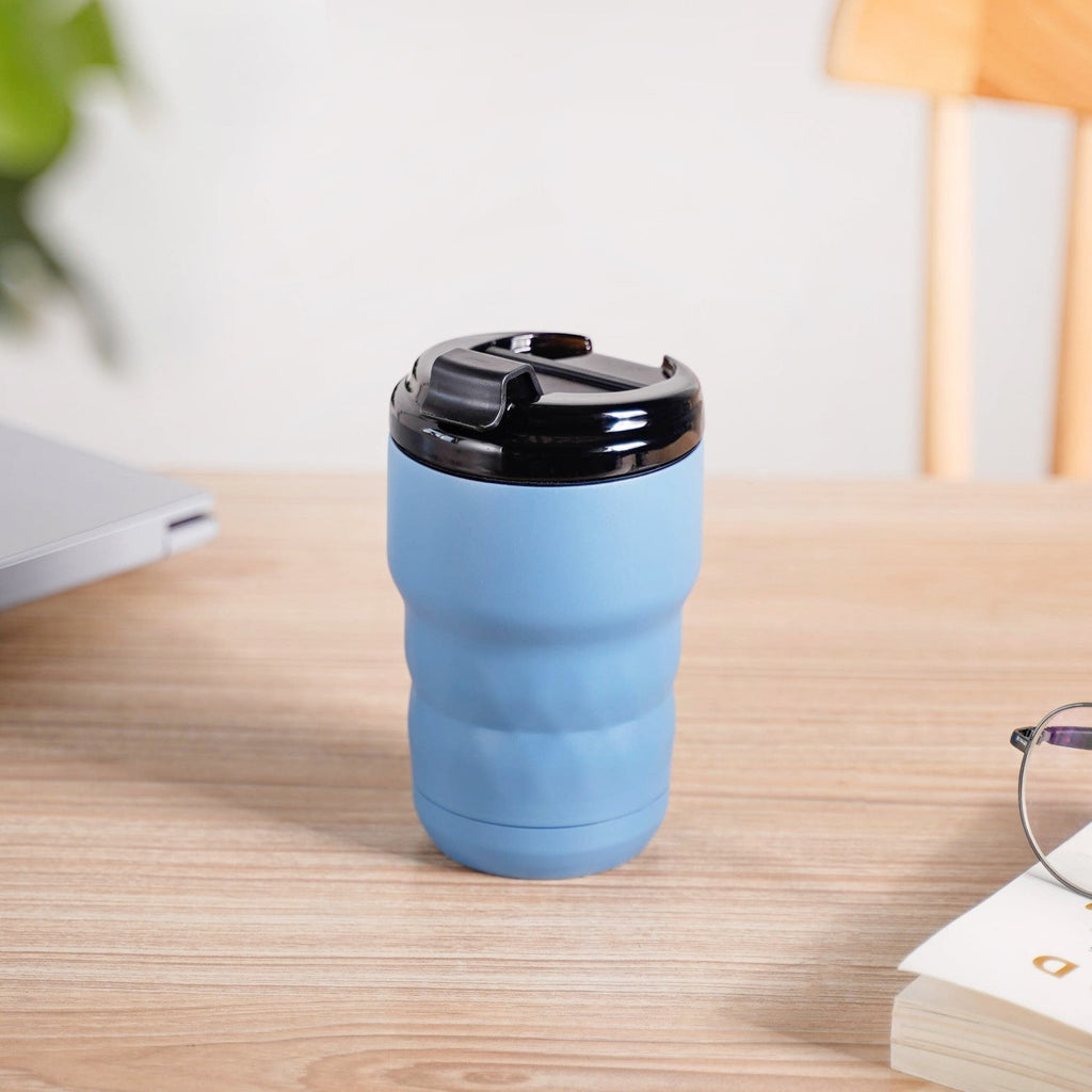 Brewster Easy Sip Copper Insulated Travel Mug Azure Blue 350ml Nestasia