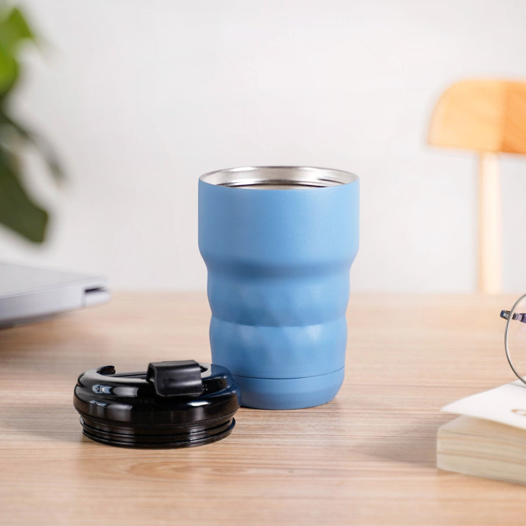 Brewster Easy Sip Copper Insulated Travel Mug Azure Blue 350ml Nestasia