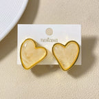 Sweet Hearts Studs White Nestasia