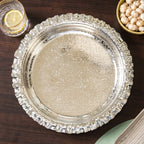 Symphony Ruffled Silver Urli 31cm Nestasia
