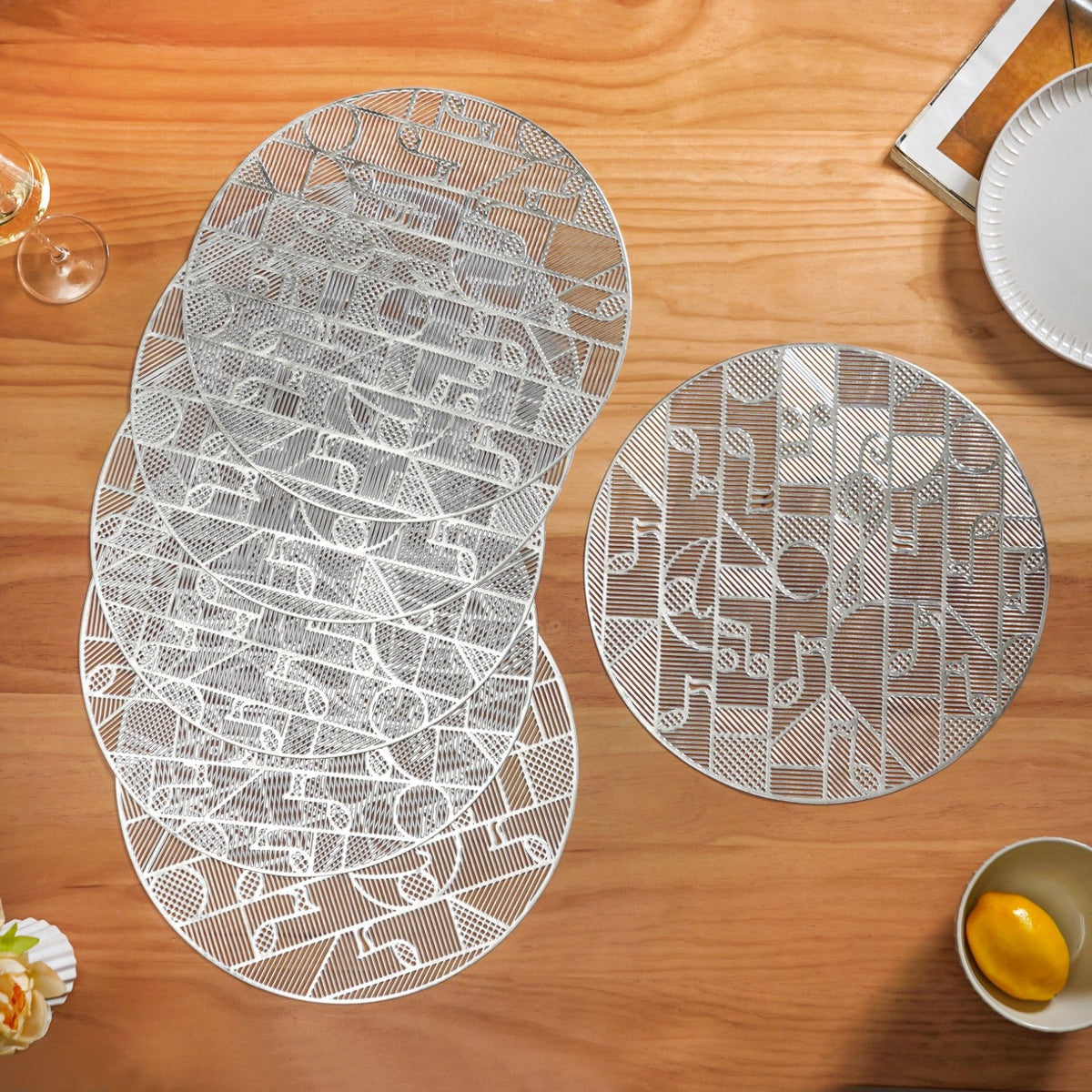 Symphony Silver Table Mat Set Of 6 Nestasia
