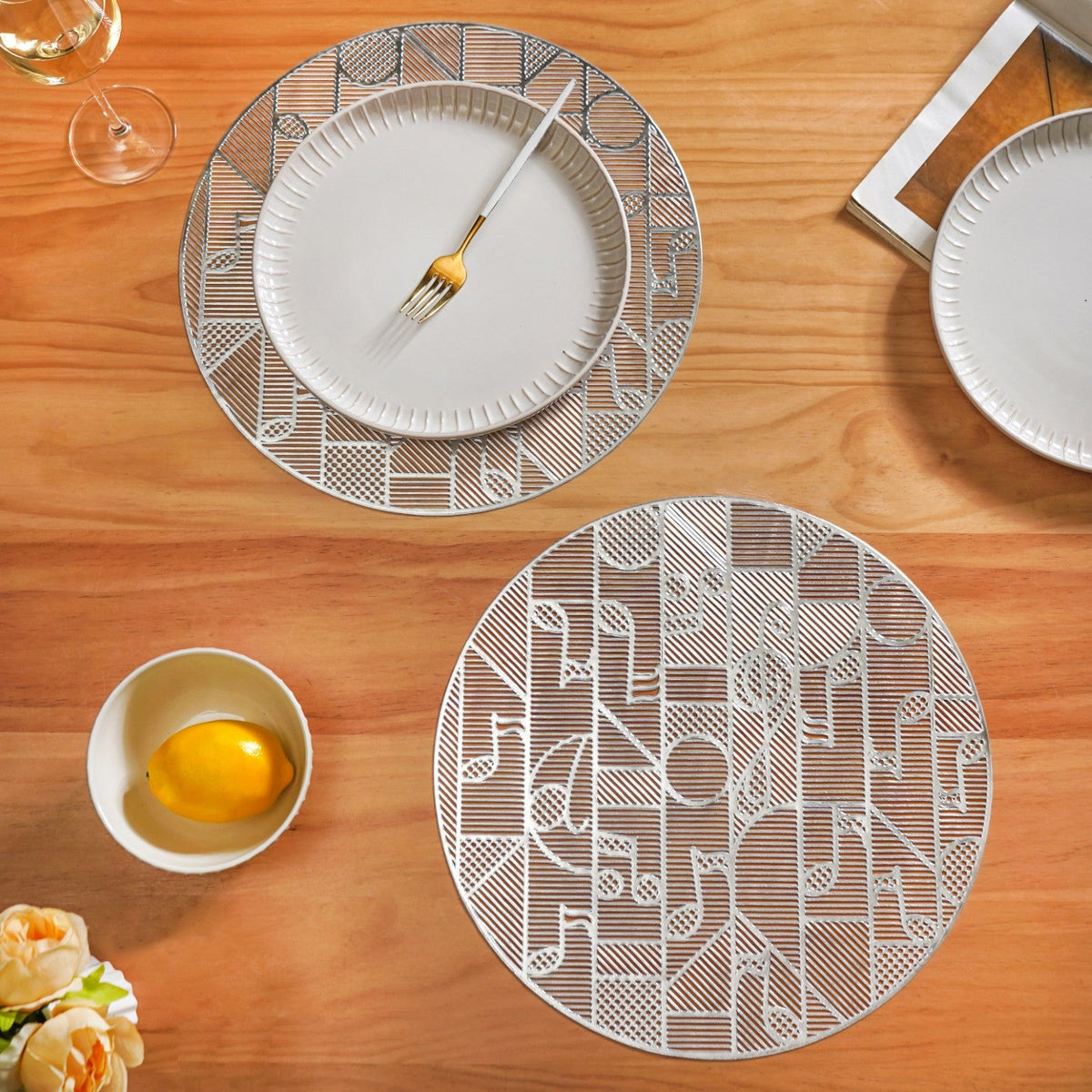 Symphony Silver Table Mat Set Of 6 Nestasia
