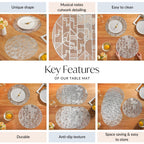 Symphony Silver Table Mat Set Of 6 Nestasia