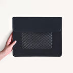 Black Multipurpose Office Folder With Zipper Pocket Nestasia