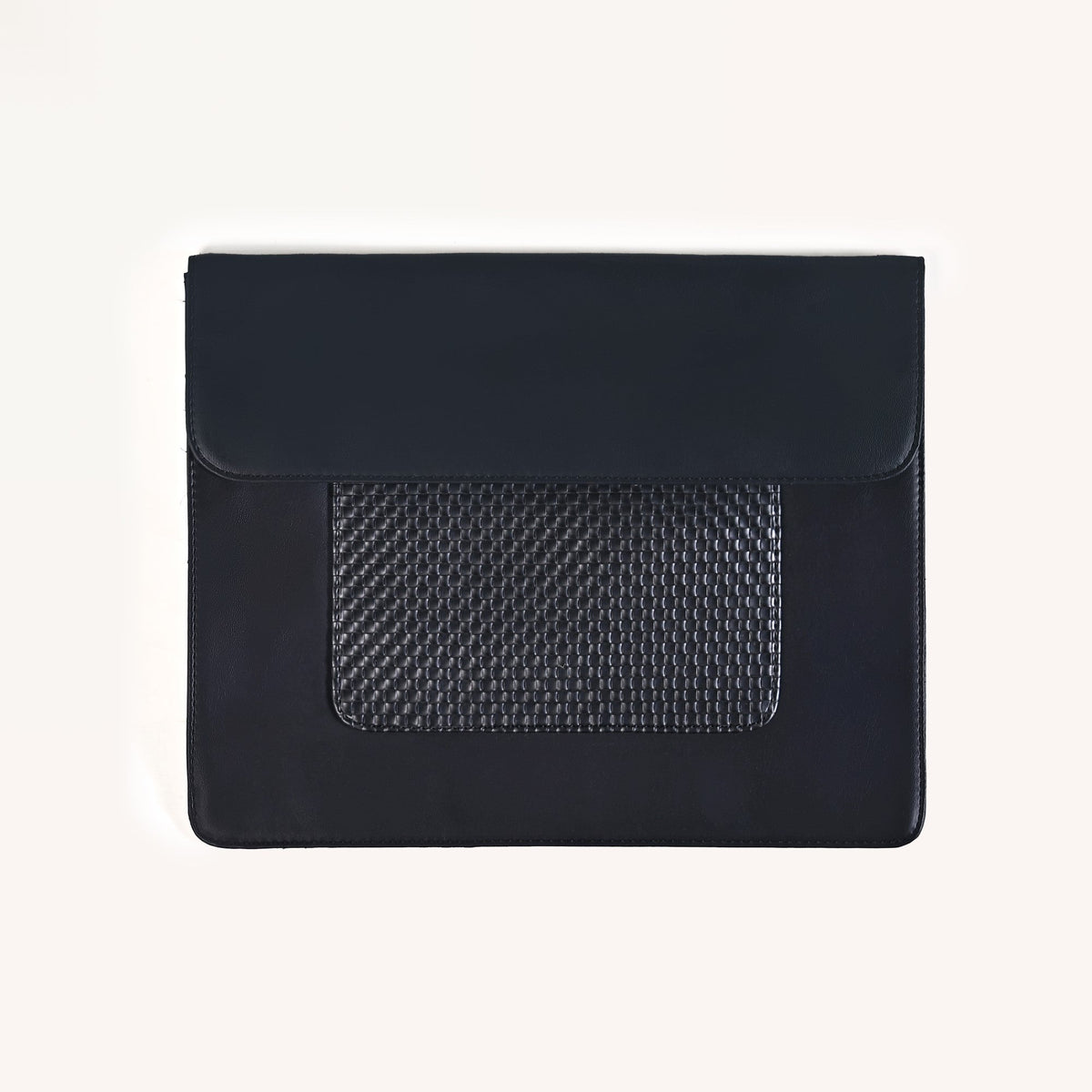 Black Multipurpose Office Folder With Zipper Pocket Nestasia