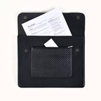 Black Multipurpose Office Folder With Zipper Pocket Nestasia
