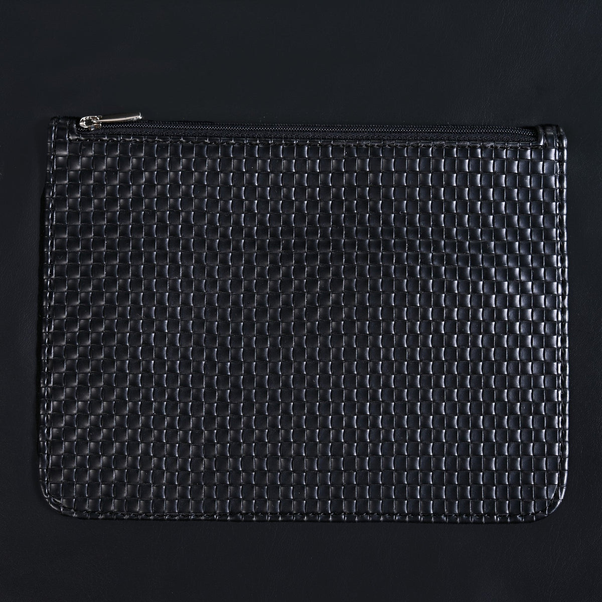 Black Multipurpose Office Folder With Zipper Pocket Nestasia