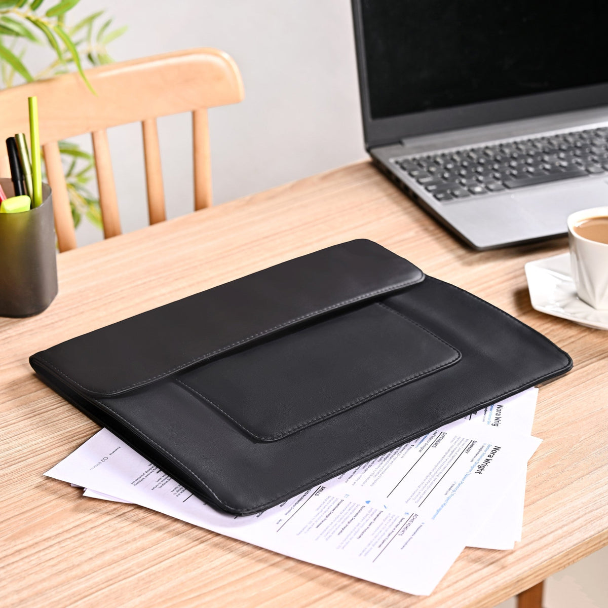 Professional Folder With Two Zipper Pockets Nestasia