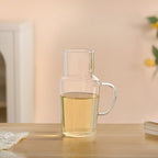 Clear Glass Carafe With Cup Nestasia