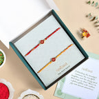 Scarlet Bloom Mauli Rakhi Set Nestasia