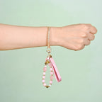 Pookie Pink Charm Bracelet Rakhi Gift Set Nestasia