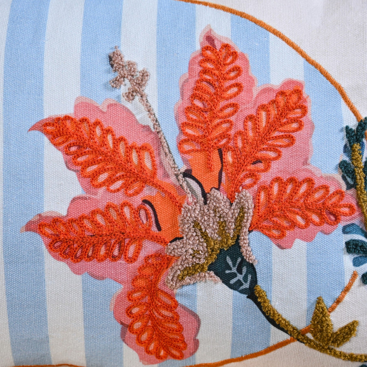 Bloom Era Hibiscus Cotton Cushion Cover 50x30cm Nestasia