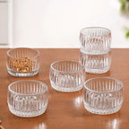 Ribbed Dessert Bowl Set Of 6 160ml Nestasia