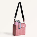 Pink Water Bottle Carrier Bag With Adjustable Strap Nestasia