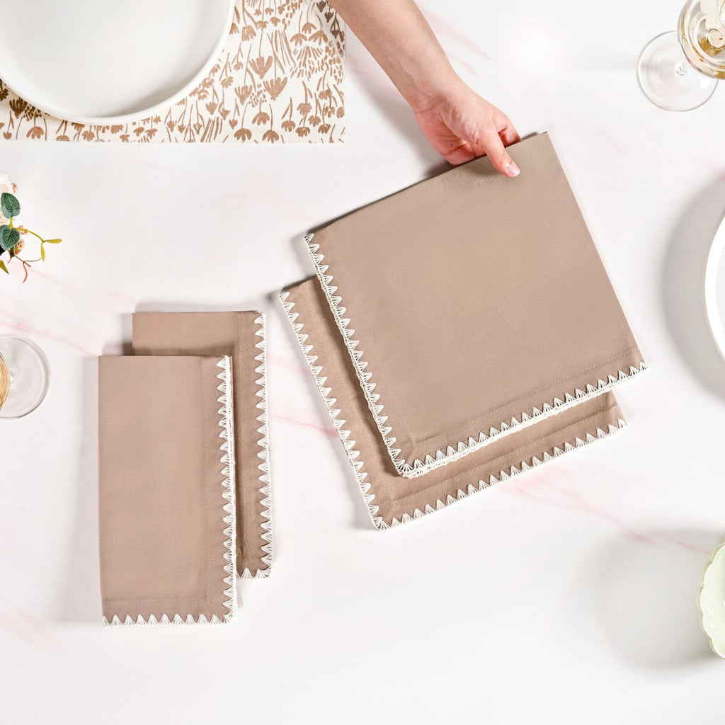 Mocha Mousse Napkin Set Of 4 Nestasia