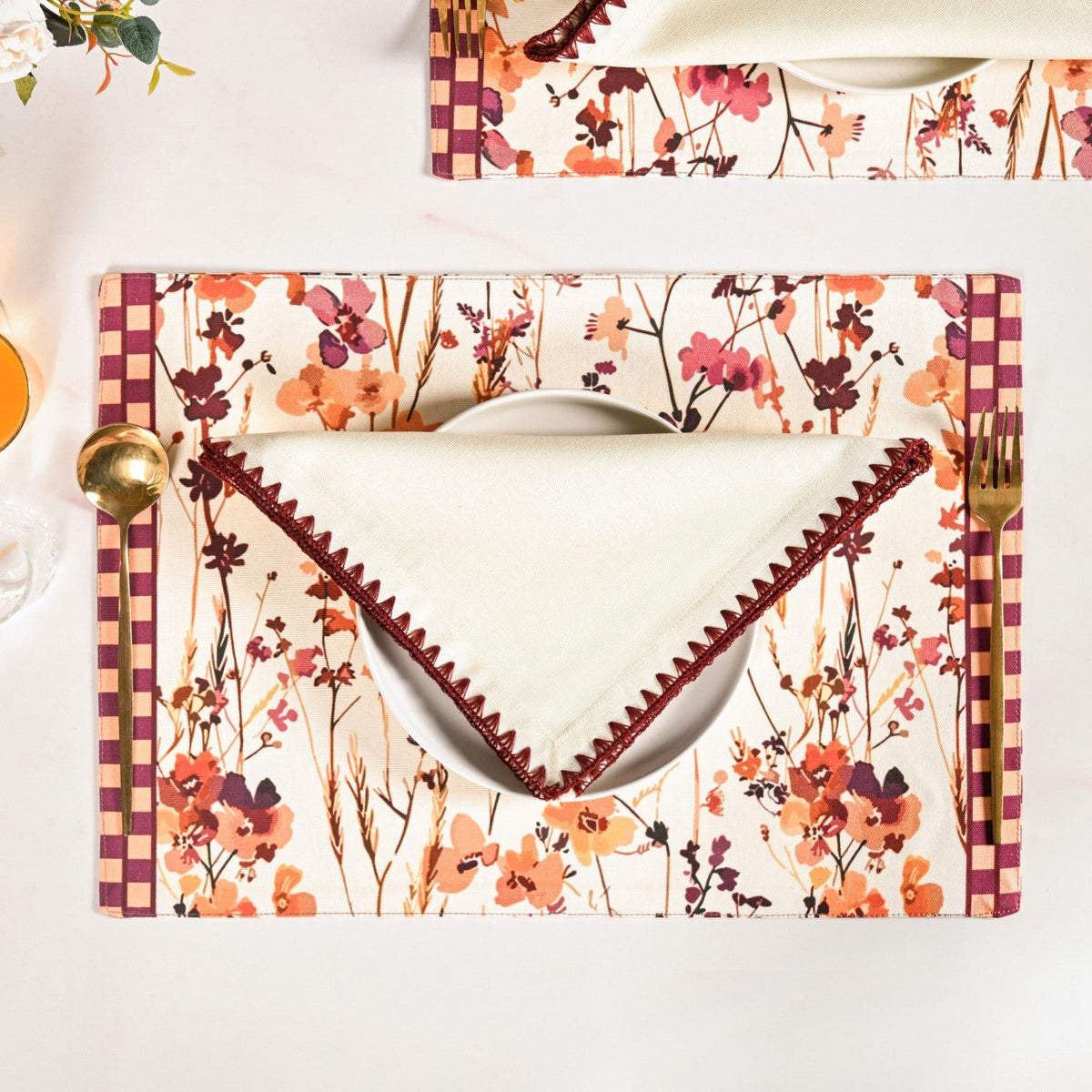 Pure Cotton Napkin Set Of 6 Nestasia