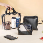 Black Travel Kit Set of 4 Nestasia