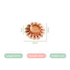 Applique Petal Tea Light Holders With Faux Pearls Set Of 6 Nestasia