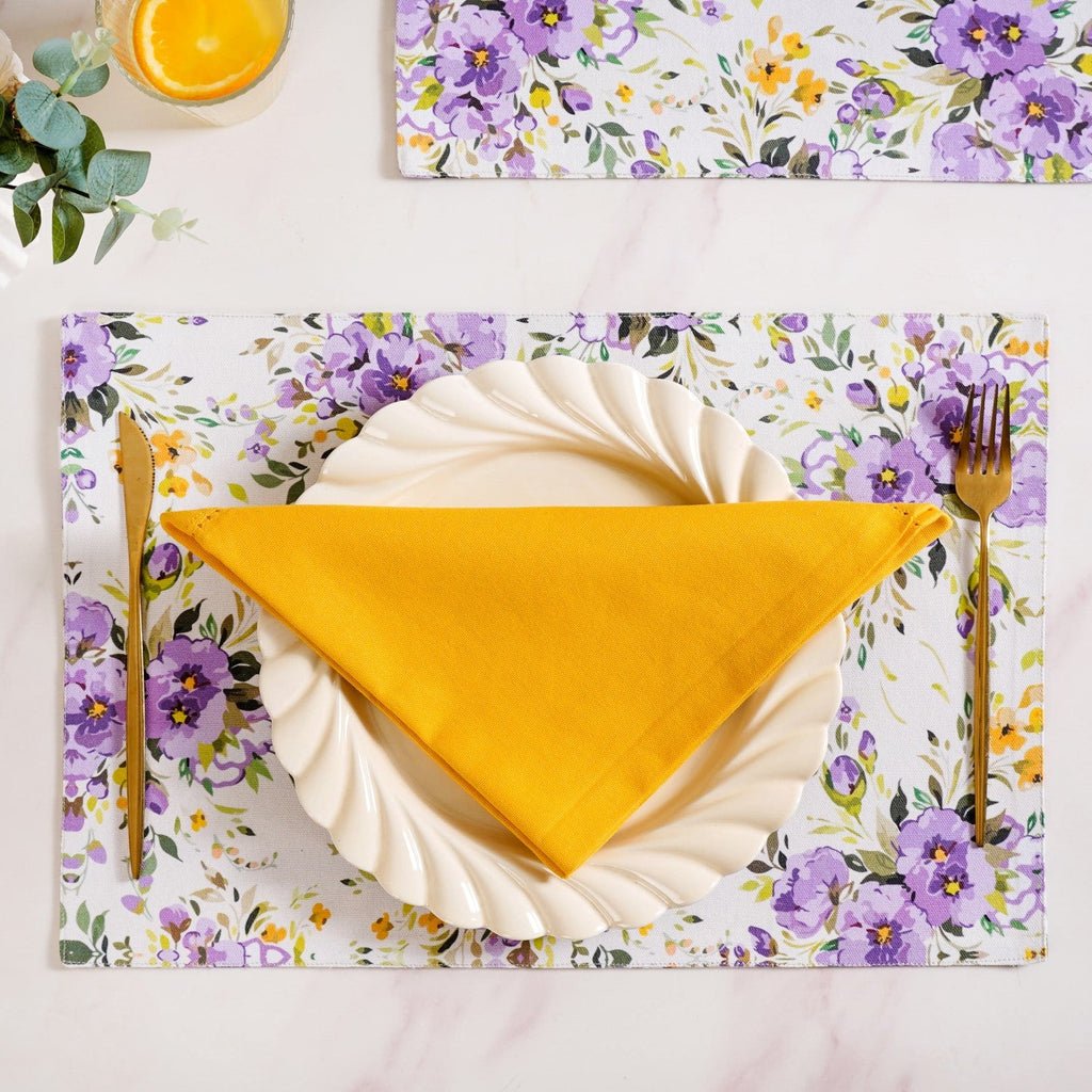 Table Napkin Sunny Yellow Set Of 4 Nestasia