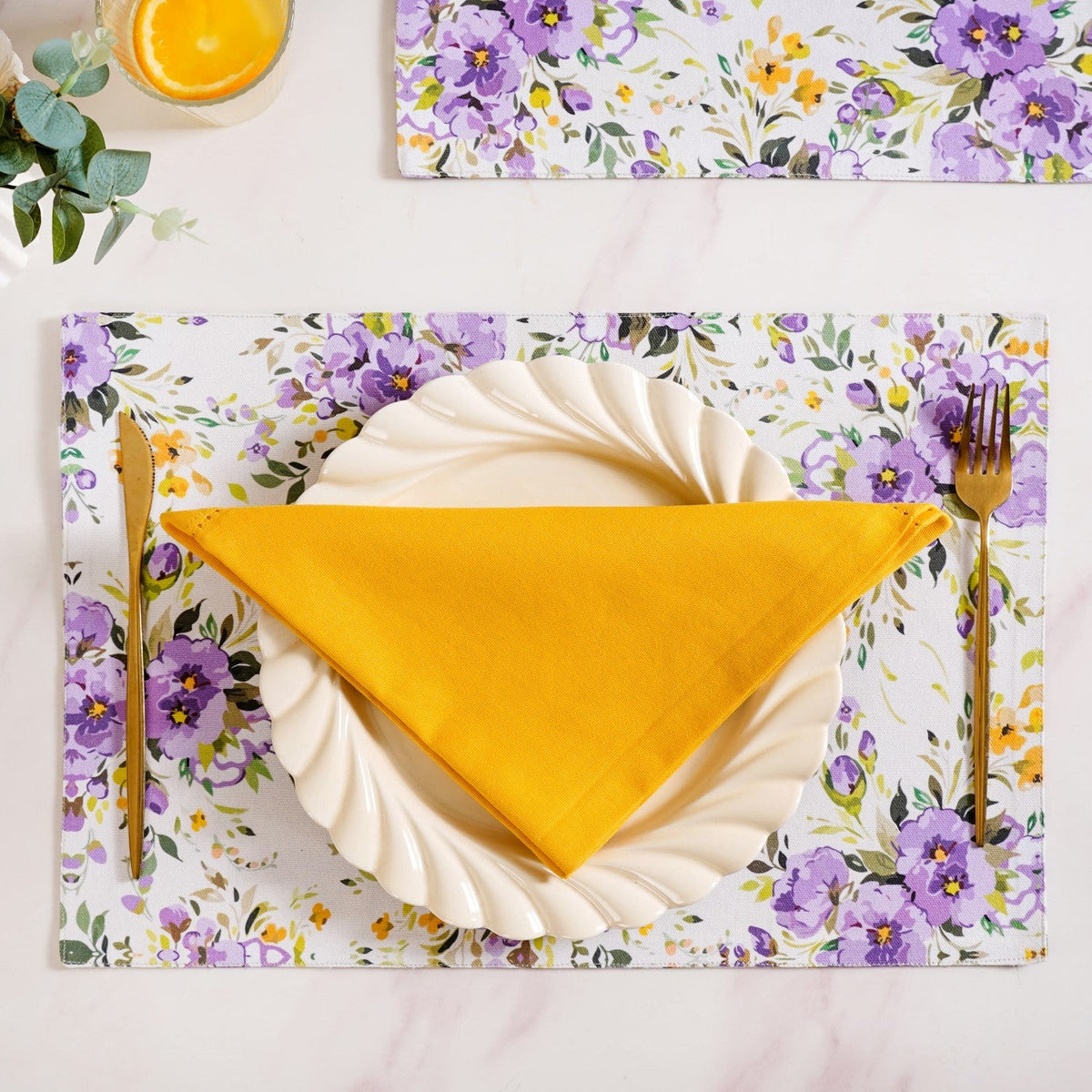 Table Napkin Sunny Yellow Set Of 4 Nestasia