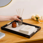 Table Top Luxury Tray Organiser Large Beige Nestasia