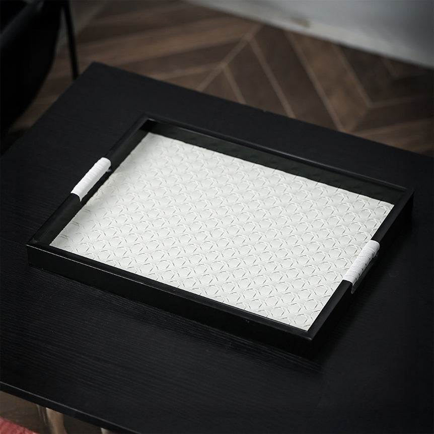 Table Top Luxury Tray Organiser Large White Nestasia