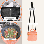 Tangerine Gingham Insulated Lunch Bag Nestasia