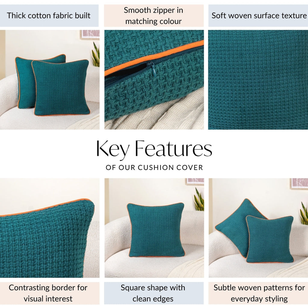 TangTrim Cotton Couch Cushion Cover Set Of 2 Nestasia