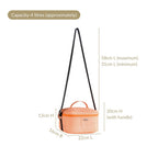 Tangerine Checkered Insulated Lunch Bag Nestasia