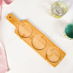Amalfi Lemon Bowls With Bamboo Tray Set Of 4 Nestasia