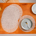 Taupe Webbed Table Mat Set Of 6 Nestasia