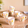 Daffodil Delight Tea Cup Set Of 6 150ml Nestasia