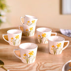 Daffodil Delight Tea Cup Set Of 6 150ml Nestasia