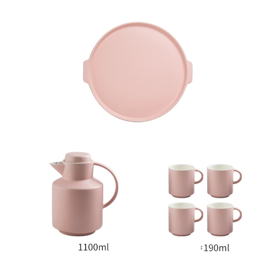 Tea Serving Set Pink Nestasia