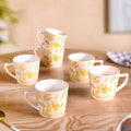 Spring Awakening Ceramic Tea Cup Set of 6 150ml Nestasia