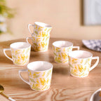 Spring Awakening Ceramic Tea Cup Set of 6 150ml Nestasia