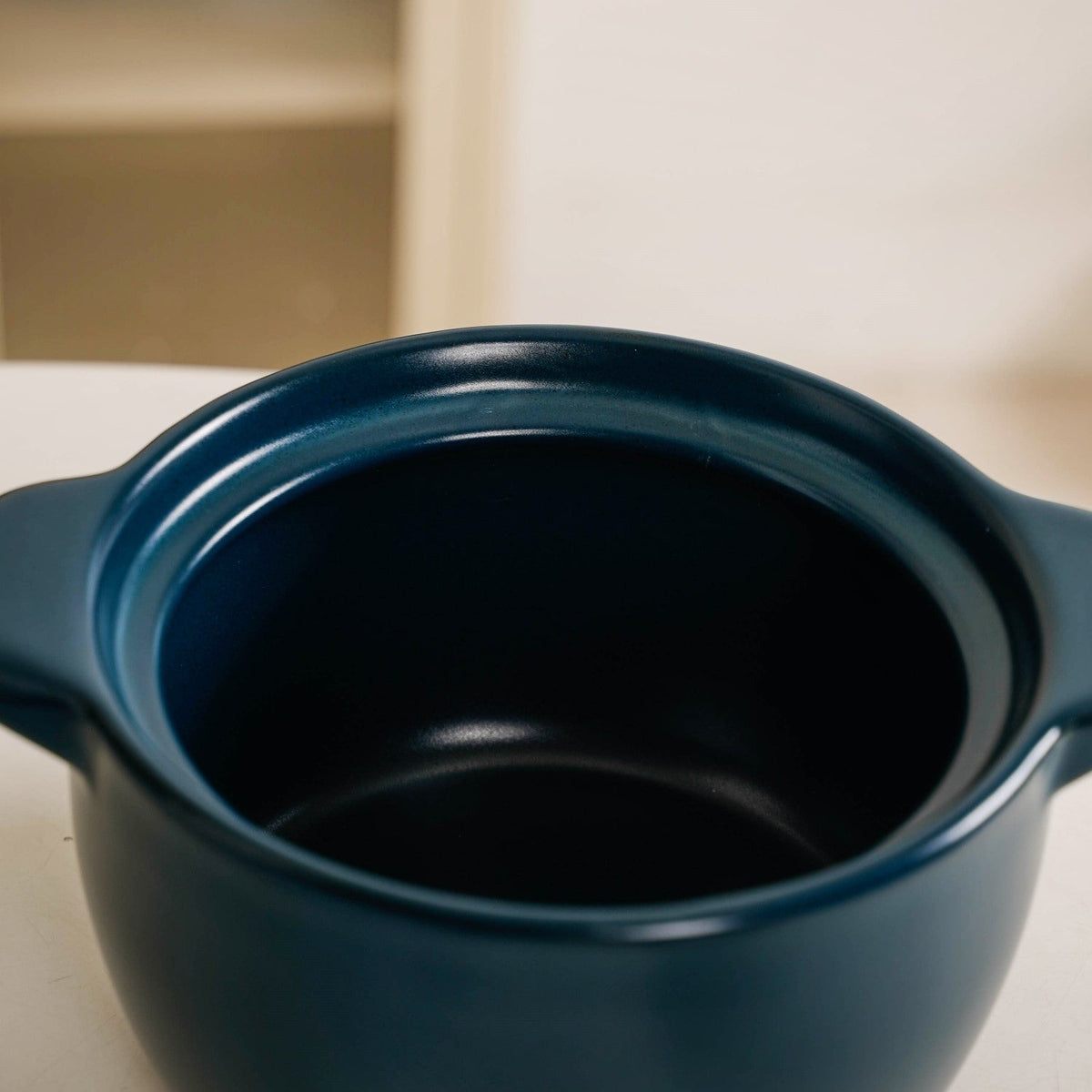 Cera Ceramic Cooking Pot With Lid Teal 2400ml Nestasia