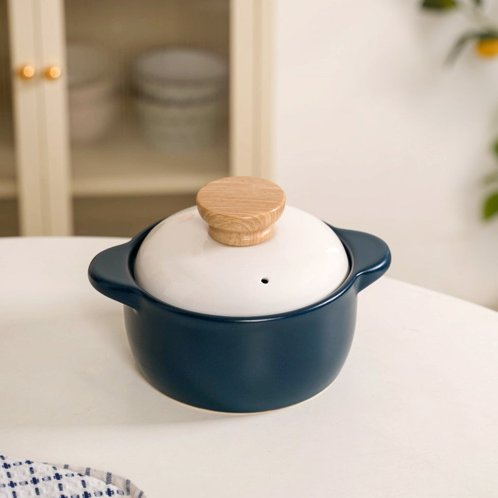 Cera Korean Stew Pot With Lid Teal 1150ml Nestasia