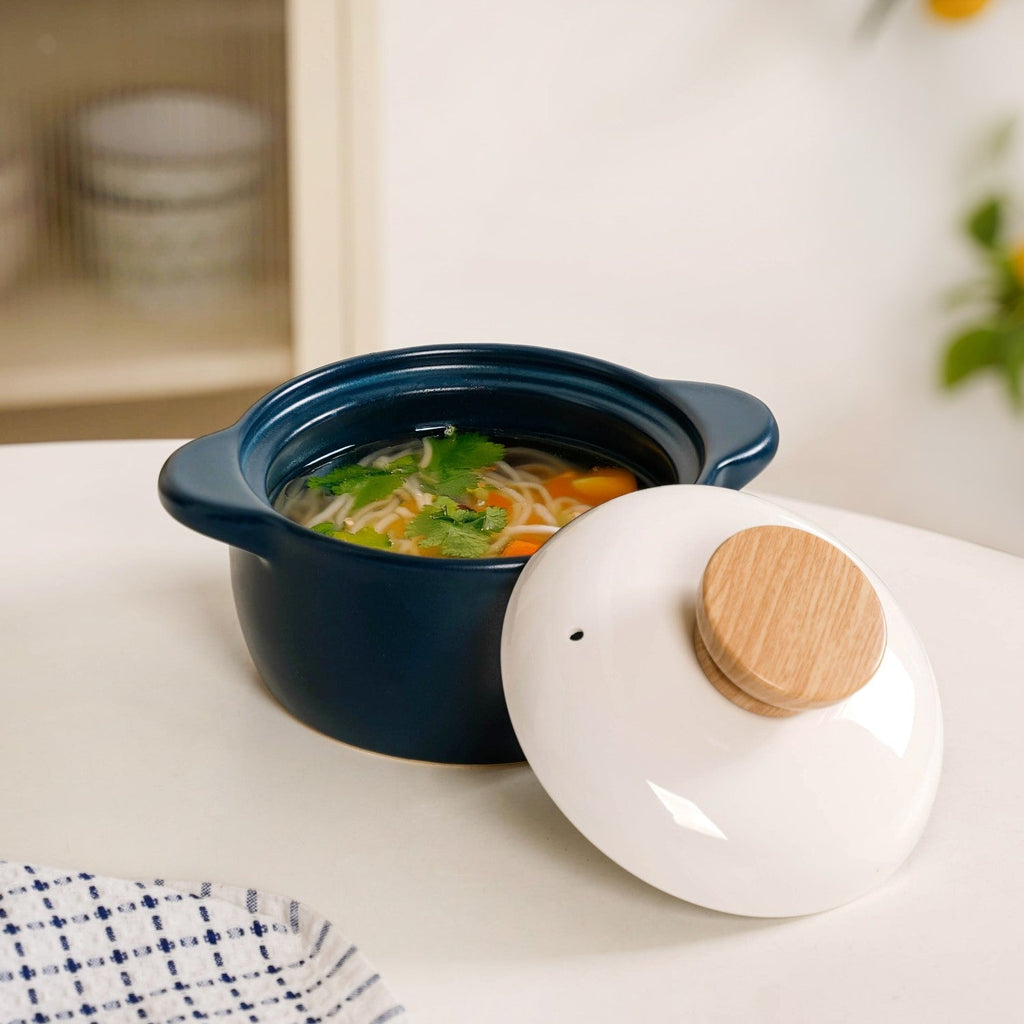 Cera Korean Stew Pot With Lid Teal 1150ml Nestasia