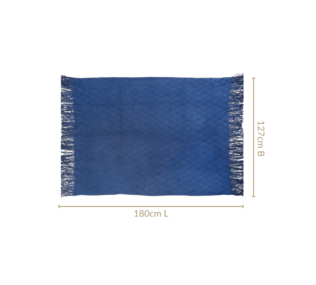 Blue Hue Couch Throw Nestasia