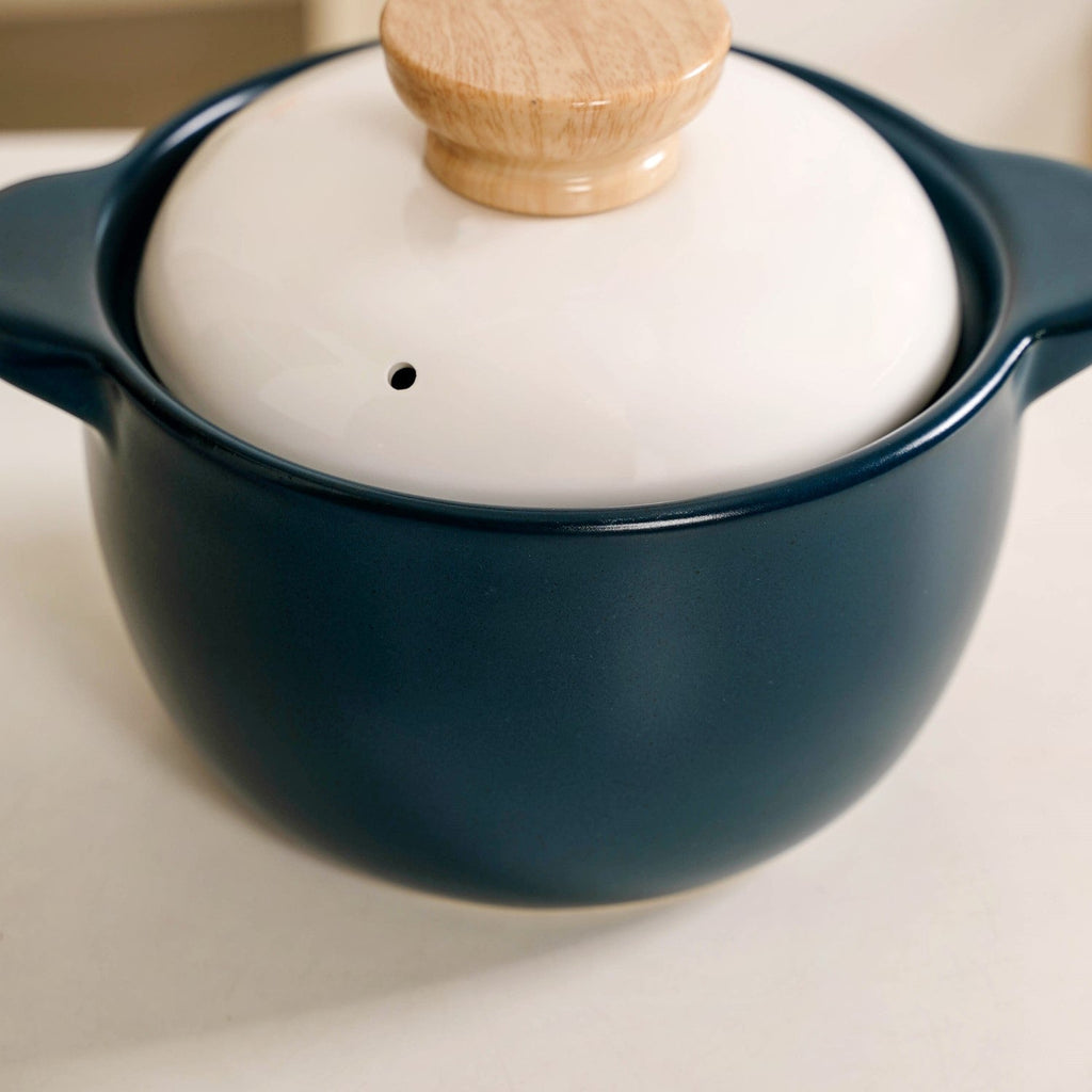 Cera Cooking Pot With Lid Teal 1800ml Nestasia